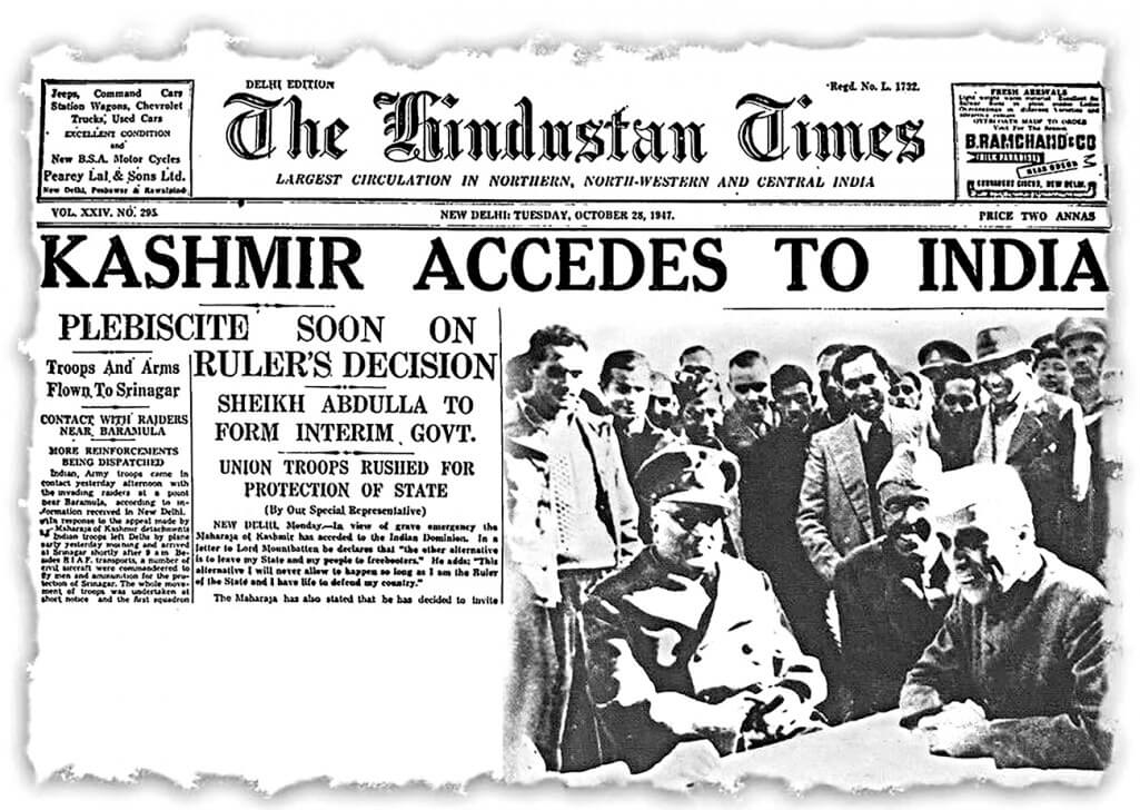 Kashmir and Partition of India.
